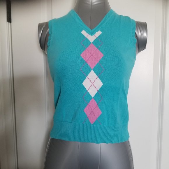 LPGA Youth Girls Sweater Vest - Like New - Picture 1 of 5